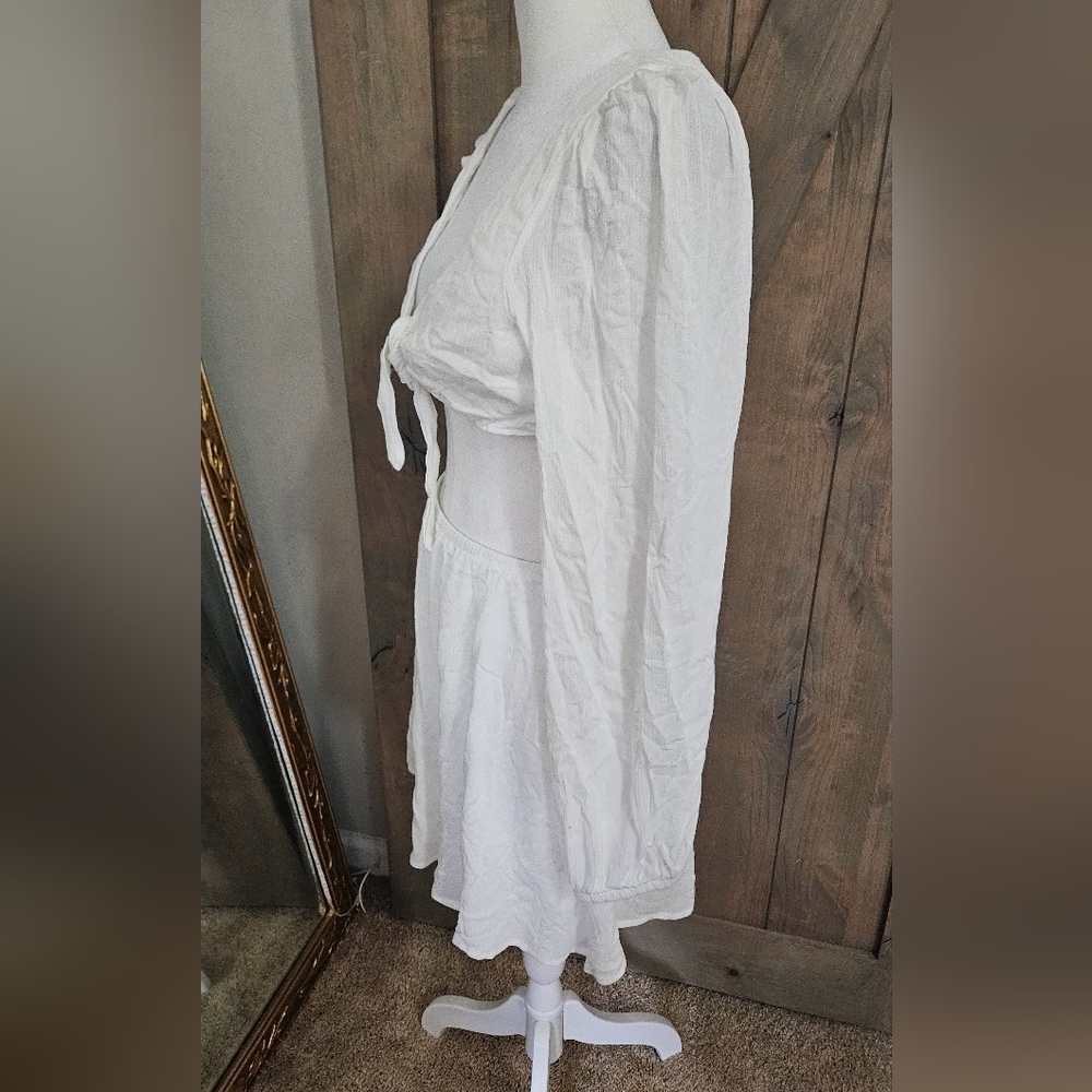 Dippin Daisy’s Marla Dress White Cutout Tie Front Mini Dress NWT XL - Picture 10 of 16